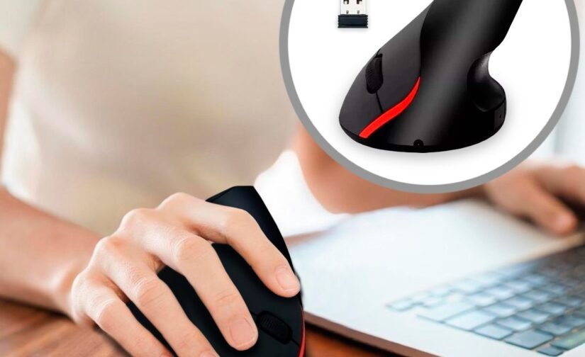 Mouse Ergonómico Inalámbrico Recargable